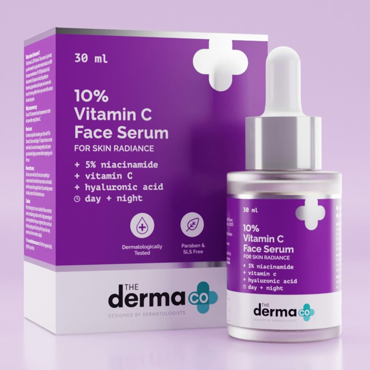 The Derma Co 10% Vitamin C Face Serum with 5% Niacinamide & Hyaluronic Acid 30Ml